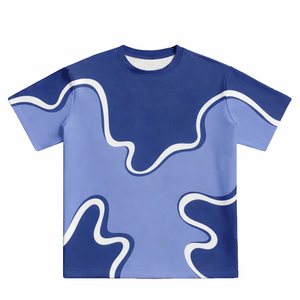 T-shirt imprimé en coton lourd 230 GSM pour homme, coupe classique, streetwear décontracté - Product Image 1