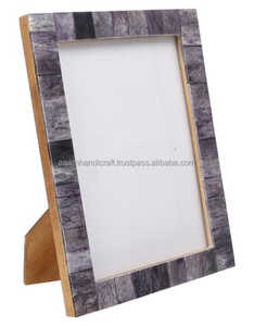 Customized Handcrafted Wooden Bone Inlay Photo <b>Frame</b> from India best Quality <b>wall</b> <b>frame</b> mirror for Home Decoration with Logo - Product Image 1