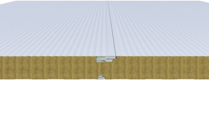 Trock Bảng điều khiển bên ngoài tường đá len lõi tiết kiệm năng lượng cách nhiệt bánh sandwich Panel cho công nghiệp kho xây dựng logictics - Product Image 5