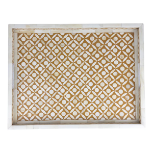 Bandeja con Incrustaciones de Hueso Altamente Pulida, Nuevo Estilo y Tamaño y Color Personalizados, Decoración para el Hogar y Uso como Regalo, Bandeja de Servicio Artesanal con Incrustaciones de Hueso - Product Image 4