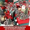 Set di 115 Pezzi Decorazioni Natalizie Bianche con Pigne, Bacche e Rami di Pino per Decorazioni Festive - Product Image 2