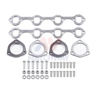Colector de Escape MATCHWAY de Acero Inoxidable 304 para Ford 289 302 351 V8 SBC Small Block Hugger 1971-1978, Pulido Espejo