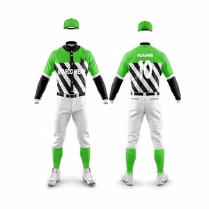 Conjuntos de uniformes de béisbol de calidad superior al por mayor, ropa deportiva de poliéster 100% transpirable con diseño personalizado para adultos - Product Image 3