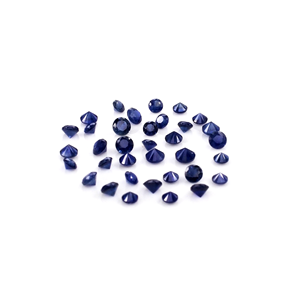 Zafiros azules de Madagascar naturales sin tratar, calibrados en forma redonda de 2 mm, piedras preciosas de zafiro azul facetadas naturales sueltas para la fabricación de joyas. - Product Image 1