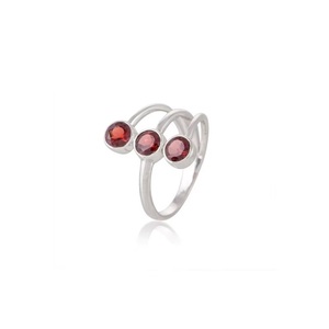 Wholesale 925 Sterling <b>Silver</b> Handmade Natural <b>Garnet</b> <b>Ring</b> Red Gemstone Fine Jewelry Anniversary Gift - Product Image 4