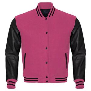 Blouson universitaire unisexe coupe-vent en laine respirante avec logo personnalisé, col montant, fermeture éclair et doublure en soie – Vente en gros de haute qualité - Product Image 4