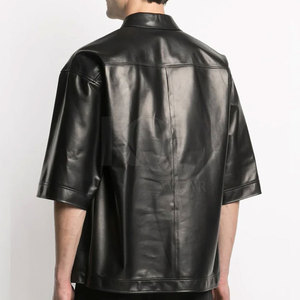 Chemises en cuir souple de qualité supérieure pour hommes, design léger, coupe confortable, parfaites pour le bureau et les occasions décontractées - Product Image 6