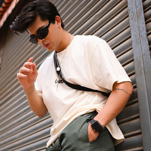 Fournisseur de t-shirts de qualité professionnelle, logo personnalisé, vêtements hipster, coupe ample, 100% coton, t-shirt surdimensionné lourd pour hommes - Product Image 4