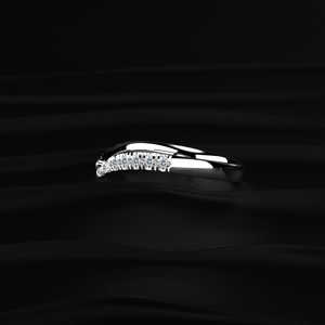 Bague personnalisée en moissanite taille poire 3 carats, ensemble de alliances incurvées, moissanite incolore VVS1, diamant en moissanite, argent 925, or 10K 14K 18K, fabrication usine - Product Image 4