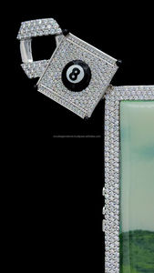 Custom Night Glow Pass <b>Diamond</b> Tester 4" Enamel <b>Painting</b> Portrait Moissanite <b>Diamond</b> Custom Iced Out <b>Diamond</b> Pendant - Product Image 3