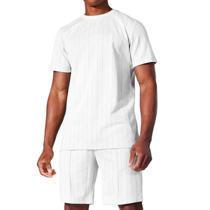 Vêtements d'été pour hommes, shorts à manches courtes, patchwork, logo personnalisé, ensembles de jogging pour hommes, ensembles de chemises et de shorts pour hommes - Product Image 3