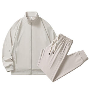 <b>Men</b> Premium Athletic Tracksuit Full Zip Jacket and <b>Pants</b> Set Breathable Lightweight Sportswear for Training <b>Running</b> - Product Image 3