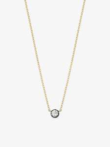 Round Cut Lab Grown Diamond Solitaire <b>Pendant</b> Necklace Minimalist Layering Fine Jewelry For Women's Wholesale 14k 18k <b>Solid</b> <b>Gold</b> - Product Image 1