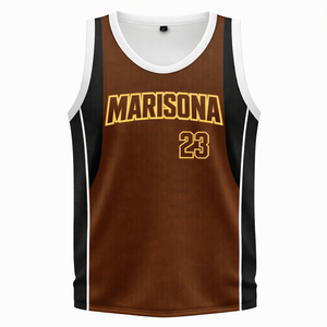 เสื้อบาสเก็ตบอลปักลายตามสั่ง ไซส์พลัส รับผลิตแบบ OEM แบรนด์ส่วนตัว ระบายอากาศ แห้งเร็ว ชุดทีม สำหรับโรงเรียน ทีม และลีก - Product Image 3