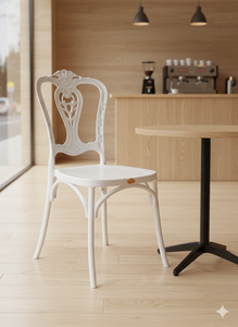 Silla Moderna de Plástico Impermeable para Restaurante, Cafetería, Estilo Americano, para Uso en Exteriores - Product Image 4