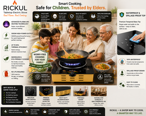 Rickul Plasma Electric Cooking <b>Stove</b> Glass Surface 3000W Safe Flame Technology Single Burner Portable Household Free Standing - Product Image 5