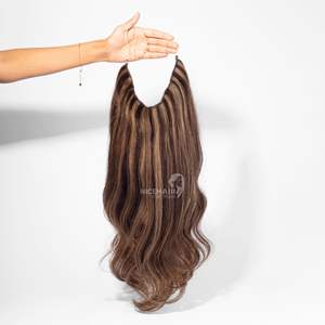 Qualité de cheveux Halo de qualité supérieure couleur personnalisée extensions de cheveux humains vietnamiens à cuticule alignée prix d'usine en gros - Product Image 2