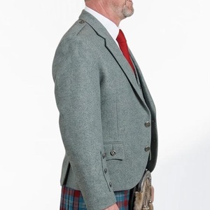 Chaqueta Escocesa Argyle al por Mayor para Hombre, Chaqueta de Tweed Estilo Kilt, Ropa Formal para Bodas, Logotipo Personalizado - Product Image 3