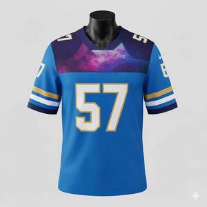 Uniforme Deportivo Unisex de Fútbol Americano, Jersey Personalizado por Sublimación, Manga Corta, Transpirable, Antiarrugas, Calidad Premium, Gran Venta - Product Image 1