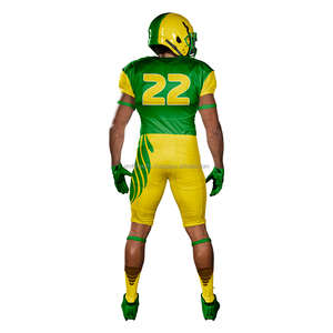 Uniforme de football américain personnalisé respirant pour hommes et femmes, impression par sublimation personnalisée, nom de l'équipe, numéro, logo, antibactérien - Product Image 3