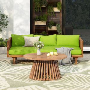 Claremont - Conjunto de Muebles de Jardín y Patio con Diván de 3 Plazas y Mesa de Madera de Acacia - Product Image 1
