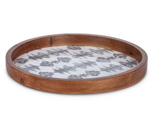 Bandeja Decorativa de Madera de Mango con Diseño Personalizado y Estampado Esmaltado, Bandeja para Servir de Madera con Impresión Esmaltada a un Precio de Mayoreo Muy Atractivo - Product Image 1