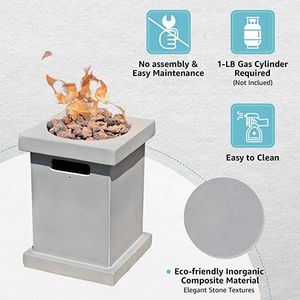เตาไฟแก๊สแบบตั้งโต๊ะขนาด 10 นิ้ว สำหรับใช้งานกลางแจ้ง ทนทาน พกพาสะดวก ใช้เป็นจุดสนใจสำหรับกิจกรรมกลางแจ้ง - Product Image 5