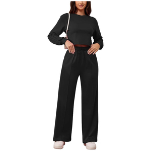 Conjunto Deportivo para Mujer, OEM ODM, Tela Suave y Elástica, Ropa Deportiva Informal, Venta al Por Mayor de Fábrica - Product Image 1