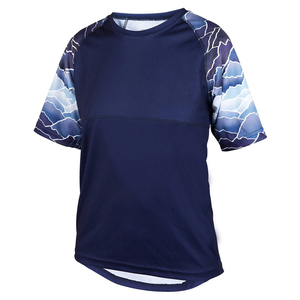 Maillot de course automobile personnalisé à manches courtes, prix abordable, entièrement sublimé, en polyester pour VTT et descente, tenue de moto - Product Image 1