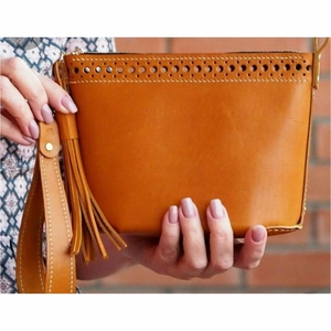 Pochette en cuir véritable faite à la main, logo personnalisé, petite pochette de luxe pour maquillage et bijoux, sac de rangement de voyage, mini porte-monnaie pour femmes et hommes - Product Image 4