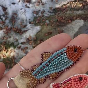 Porte-clés personnalisé brodé de perles, fait main, écologique, cadeau classique pour amis et famille - Product Image 3