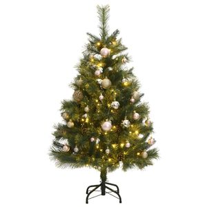 Árbol de Navidad Artificial Articulado con 150 Luces LED y Juego de Bolas, Decoraciones Navideñas de 47.2 Pulgadas - Product Image 1