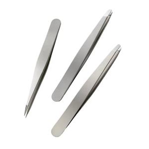 Pince à épiler professionnelle en acier inoxydable pour les sourcils et les poils du visage, pointe droite ultra-fine, précision, réutilisable, légère - Product Image 1