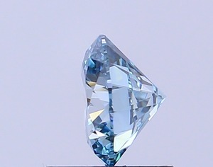 Diamant CVD cultivé en laboratoire, forme ronde, bleu vif fantaisie, clarté VVS2, polissage excellent, pierre précieuse brute brillante pour joaillerie fine. - Product Image 3