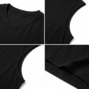 Débardeur de sport sans manches pour homme, couleur personnalisable, coupe ample, 100% coton, séchage rapide, respirant, style vintage - Product Image 4