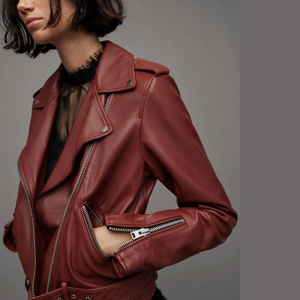 Veste de moto en cuir véritable de luxe pour femme, doublure en soie écologique, collection automne/hiver, veste en cuir personnalisée pour femme, idéale pour l'extérieur - Product Image 3