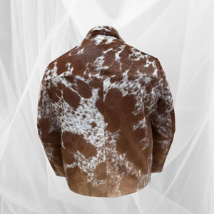Multifunctional Cowhide <b>Leather</b> <b>Jackets</b> Printed Design Fashionable Men Hair On <b>Leather</b> <b>Jackets</b> Cowhide <b>Leather</b> <b>Jackets</b> - Product Image 2