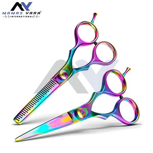 Juego de Tijeras de Peluquería de Acero Inoxidable Multipulido de 5.5 Pulgadas con Diseño Ergonómico, Agarre Cómodo y Cuchillas de Precisión - Product Image 5