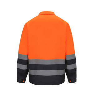 ชุดยูนิฟอร์มโรงงานผลิตโดยตรง MOQ ต่ำ เสื้อแจ็คเก็ตช่างแบบสะท้อนแสง Hi-Vis ผ้าริปสต็อป เย็บเสริมความแข็งแรงเพื่อความปลอดภัยในงานอุตสาหกรรม - Product Image 3