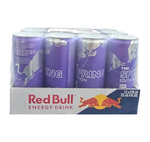 Venta al por mayor de Red Bull The Spring Edition Wild Strawberry, paquete de 12 latas de 250 ml, peso del paquete por caja de 6.8 kg para un envío eficiente - Product Image 1