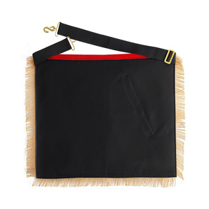Past High Priest Royal Arch Chapter Apron <b>Red</b> Velvet with Side Tabs Adjustable <b>Belt</b> Custom Material Masonic Regalia Apron - Product Image 4