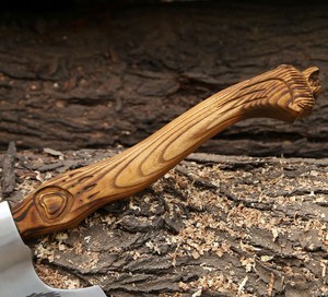 Hacha Vikinga de Acero Industrial de Alto Carbono Forjada a Mano, Mango de Madera de Fresno Personalizado OEM, Hacha con Barba, Funda de Cuero, para Camping y Bushcraft - Product Image 2