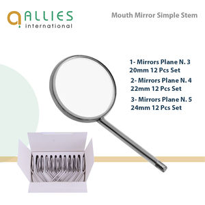 Miroir buccal manuel de haute qualité avec couleur et logo personnalisés, poignée ergonomique écologique - Product Image 2