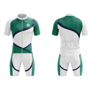 ชุดจักรยานแบบกำหนดเองขายส่งสำหรับผู้ชาย เสื้อเจอร์ซีย์และกางเกงขาสั้นแบบมีสายรัด ชุดกีฬาสำหรับปั่นจักรยานบนถนน ผู้ผลิตชุดทีม ผู้จัดจำหน่ายเสื้อผ้ากีฬา - Product Image 1