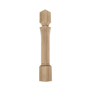 Colonne de poteau d'îlot d'armoire de cuisine en bois massif Support de pieds décoratifs pour tables Armoires d'îlots Colonne de poteau sculptée sur mesure - Product Image 1