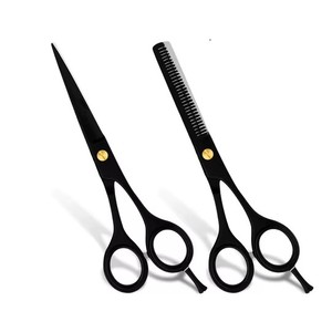 Ciseaux de salon de coiffure et de beauté en acier inoxydable de qualité professionnelle lame droite avec pointe pointue pour la coupe et l'amincissement des cheveux - Product Image 6