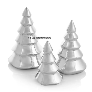 Ornement décoratif en aluminium pour sapin de Noël, artisanat métallique contemporain de qualité supérieure pour l'aménagement intérieur des maisons - Product Image 1