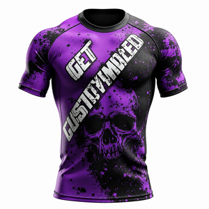 Rashguard MMA sur mesure avec manches longues et courtes et tissu de compression sublimé durable, kimono de jiu-jitsu - Product Image 4