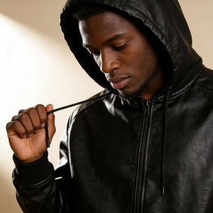 Men's Polyester Hooded Pullover <b>Jacket</b> Casual Oversized Windproof Winter Fashion Streetwear Custom Logo OEM Factory Wholesale - Product Image 3
