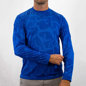 Camisetas de Pesca Lisas para Hombre a Bajo Precio, Venta Directa de Fábrica Meni, Camisetas de Pesca Transpirables con Protección UV, Camisetas Ringer, Gran Venta - Product Image 1